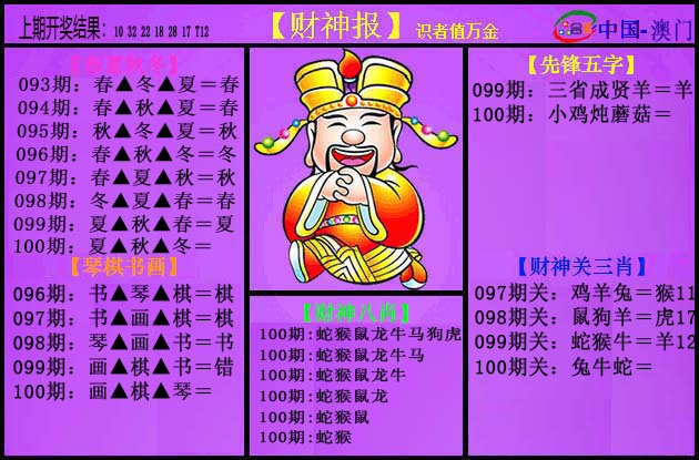 100期紫财神[图]
